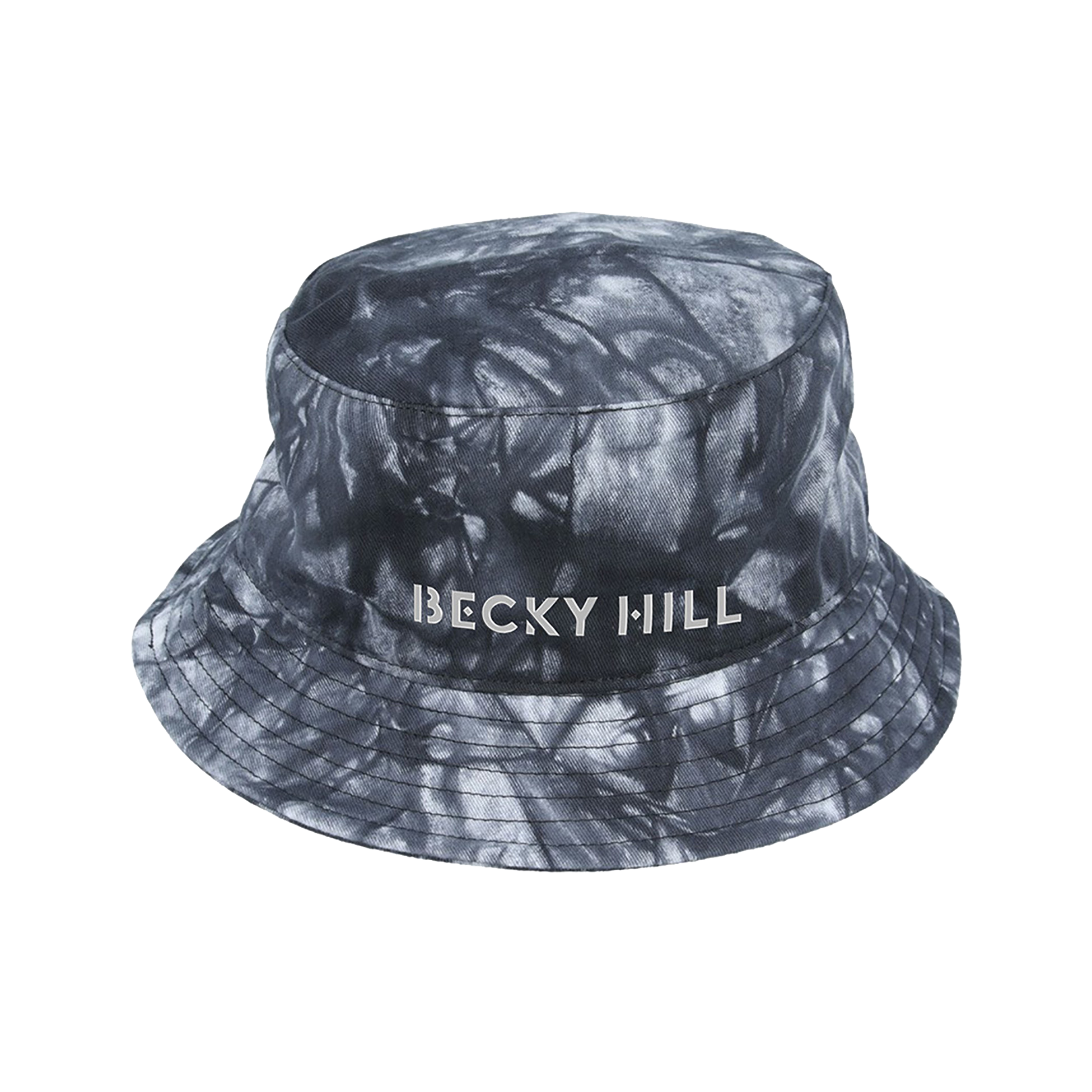 Black tie store dye bucket hat