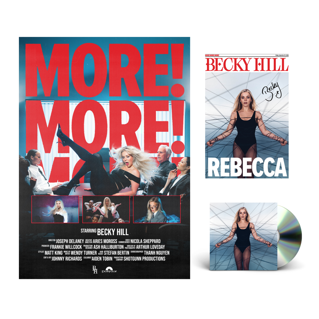 Limited Edition More! More! More! Poster & REBECCA CD Bundle